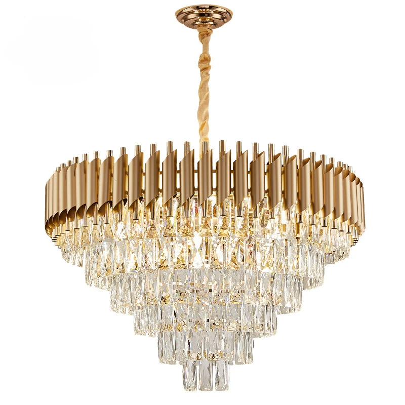 

Art Led Chandelier Pendant Lamp Light Room Decor New Luxury Ceiling Interior Luster Modern Crystal Hanging House Decoration