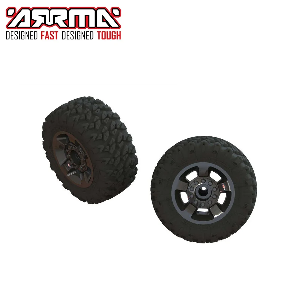 

ARRMA Original Accessories ARA550053 MT Front/ear 2.8 Pre Mounted Tires