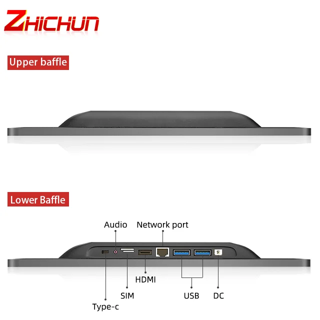 Фото Промышленный планшетный ПК ZHICHUN на Android, 4G Wi-Fi, 10 дюймов, разрешение 1280x800, сенсорный экран, панельный ПК-компьютер №3