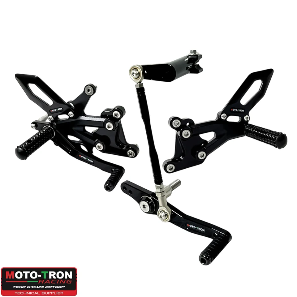 

MOTO-TRON мотоциклетный регулируемый задний комплект с ЧПУ, подставка для ног, подставка для ног для Triumph 765RS 2020-2021-2022-2023-2024-2025