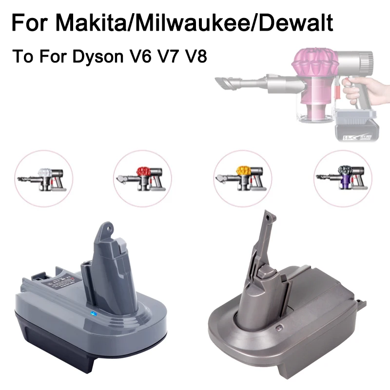 Преобразователь аккумулятора для Makita/Dewalt/Milwaukee 18 в преобразователь Dyson V6 V7 V8