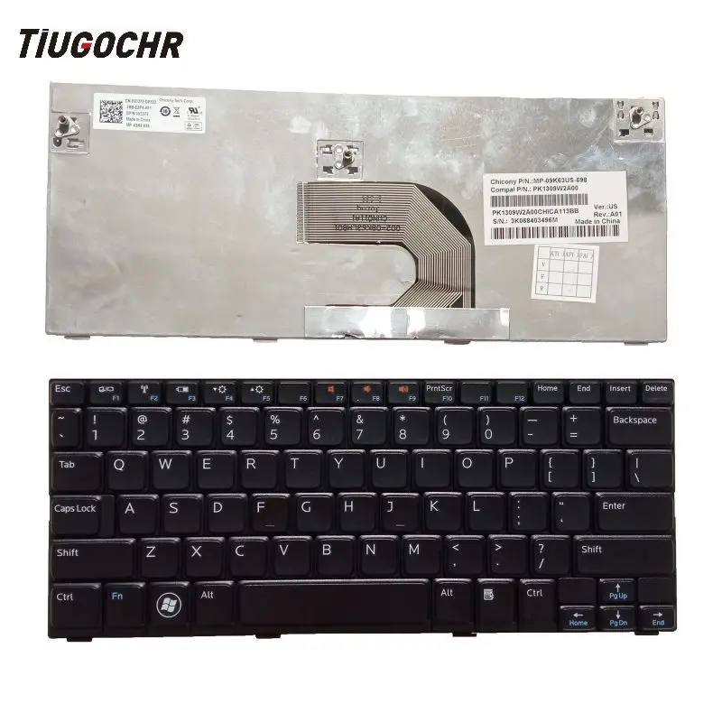 

NEW US Keyboard FOR Inspiron Mini 1012 Mini10-1012 1014 1018 P04T P01T English keyboard