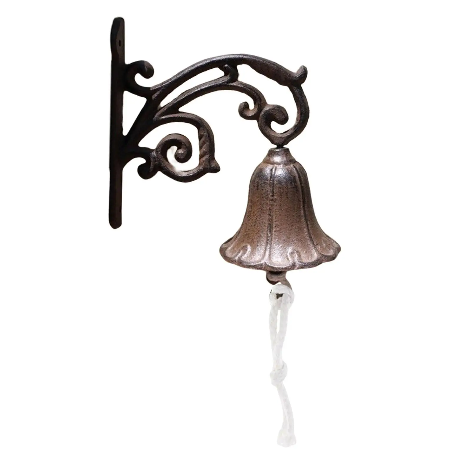 

Hand Bell Iron Cast Manually Shaking Accessories for Outside Wall Porch
