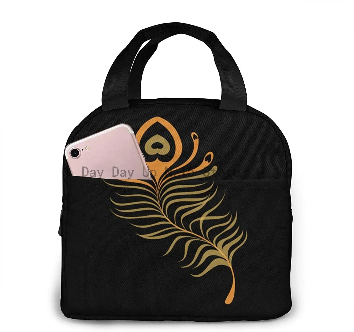 

Водонепроницаемый контейнер для еды с молнией и перьями