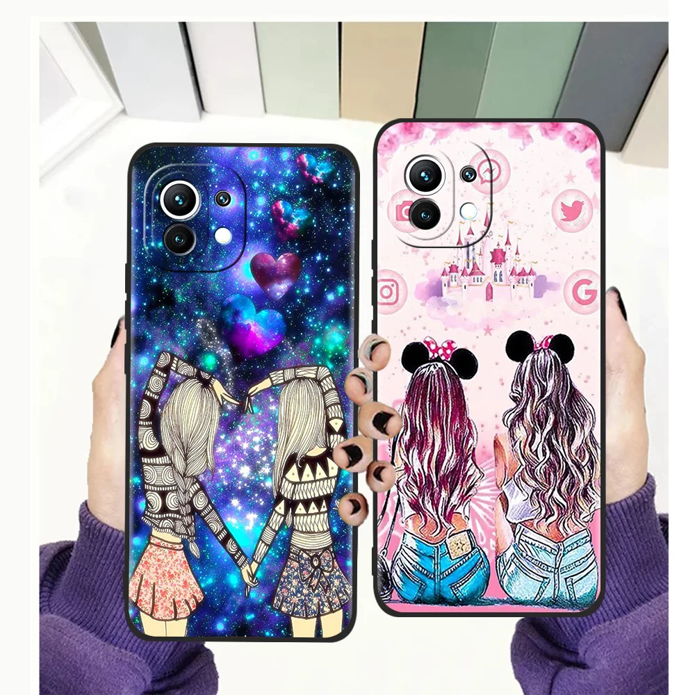 

Girls Bff Best Friends Forever Always Case For Xiaomi Mi X3 X4 NFC F3 M3 GT Note 9T 10T 10 11 Ultra 11T 11X 11i Pro Lite 5G TPU
