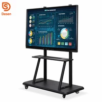 65 touch screen led multi touch interactive flat panel displays advertising lcd monitor for education teacher use