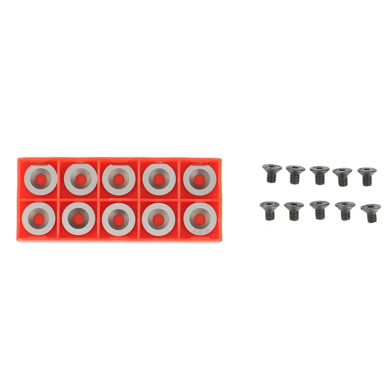 

16Mm Round Carbide Inserts Cutters Knives Replacement Fits For DIY Lathe Wood Turning Finisher Hollower Tool 10Pcs