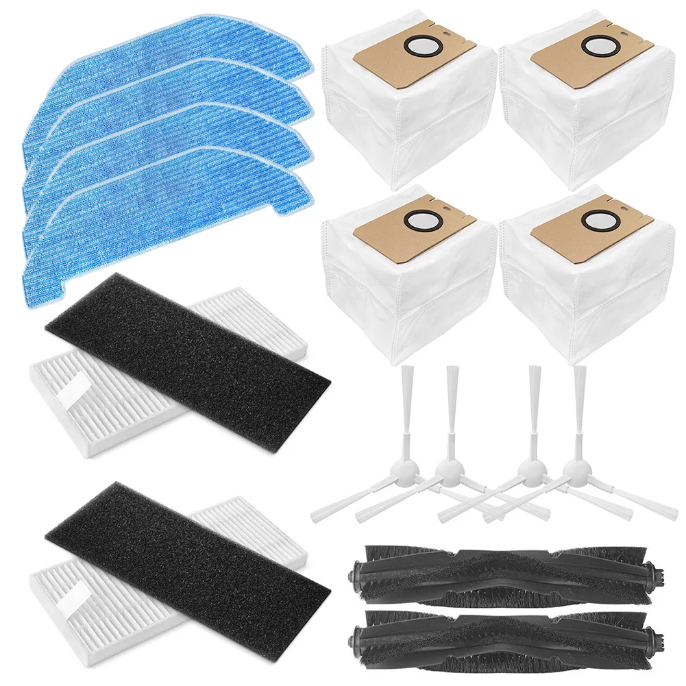 

Filter Dust Bag Brush All-In-One Kit For Neabot NoMo Q11 Roller Side Brush Sponge Mop Cloths Dust Bags Robotic Vacuum Spare Part