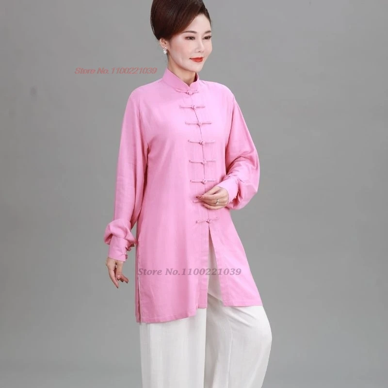 2024 китайский кунг-фу тай чи одежда для боевых искусств традиционный хлопок и лен