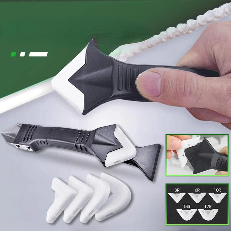 

in1 Silicone Remover Sealant Smooth Scraper Caulk Finisher Grout Kit Tools Floor Mould Removal Hand Tools Set Accessories