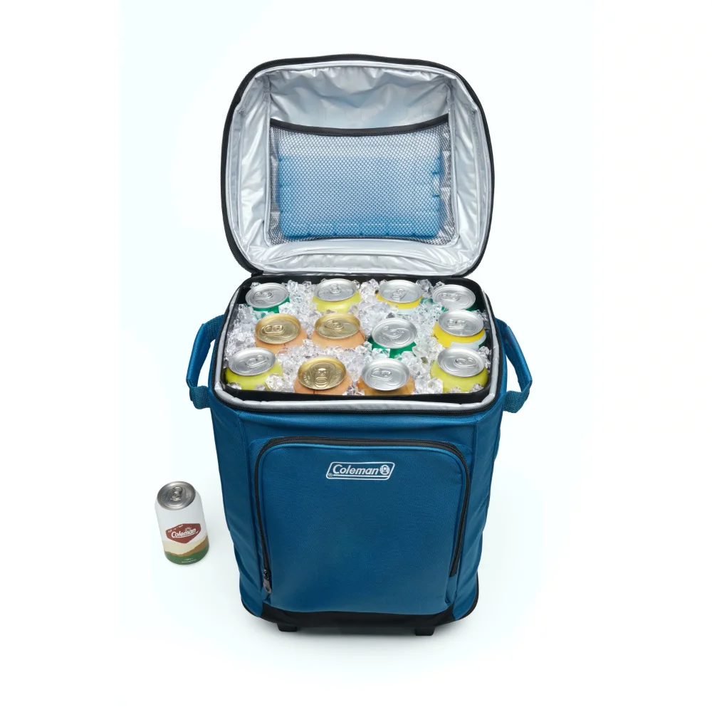 

Chiller 42-Can Insulated Soft Cooler Bag With Wheels, Ocean