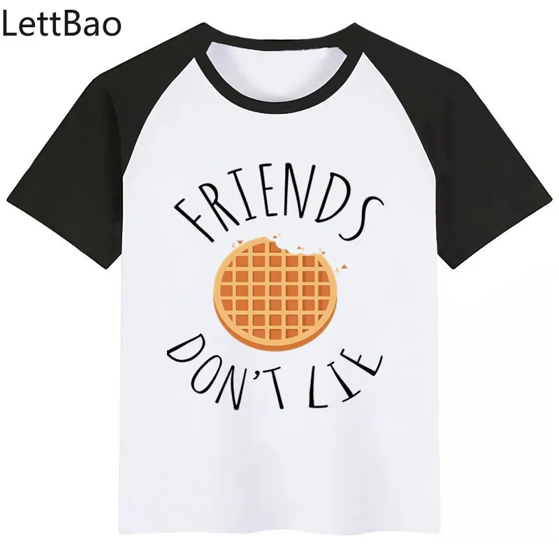 

Summer Short Sleeve Baby T-shirt Boys Girls Stranger Things Friends Do Not Lie Cartoon Tshirt Kids Funny Children's Clothing