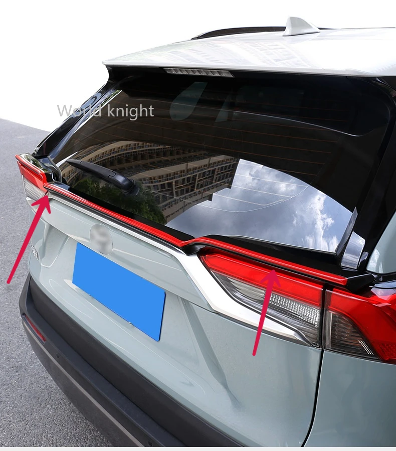 

Новинка 2019 2020, средний спойлер для Toyota RAV4, высококачественный спойлер из АБС-пластика для автомобиля, спойлер для крыльев грунтовки