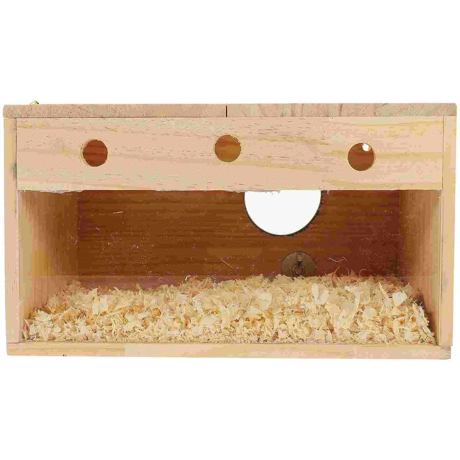 

Garden Nesting Box Wooden Bird House Wood Bird Nest Parakeet Breeding Box Parakeet Supply
