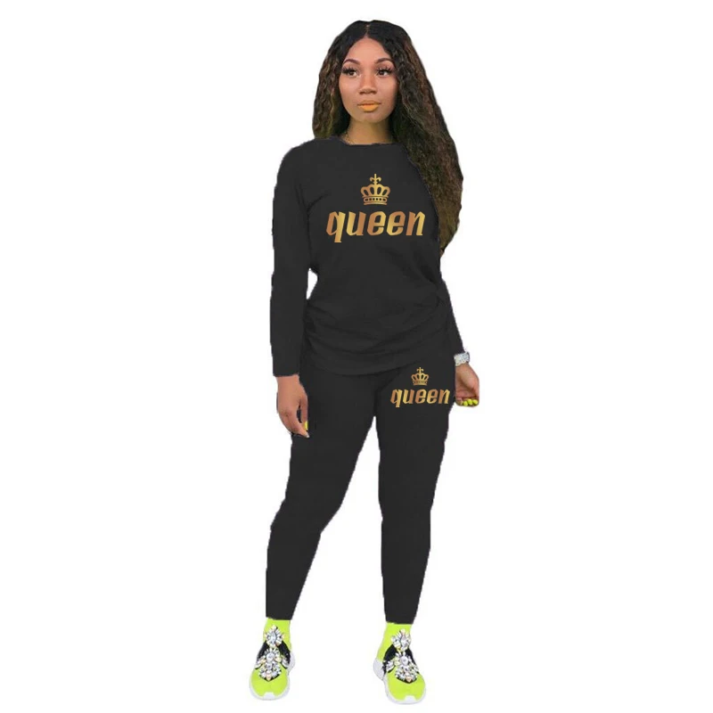 

Two Piece Set Women 2 Pieces Sets Women Outfits Tracksuit Fall Clothes for Female 2020 T Shirts 2 Piece Set Pants Outfits