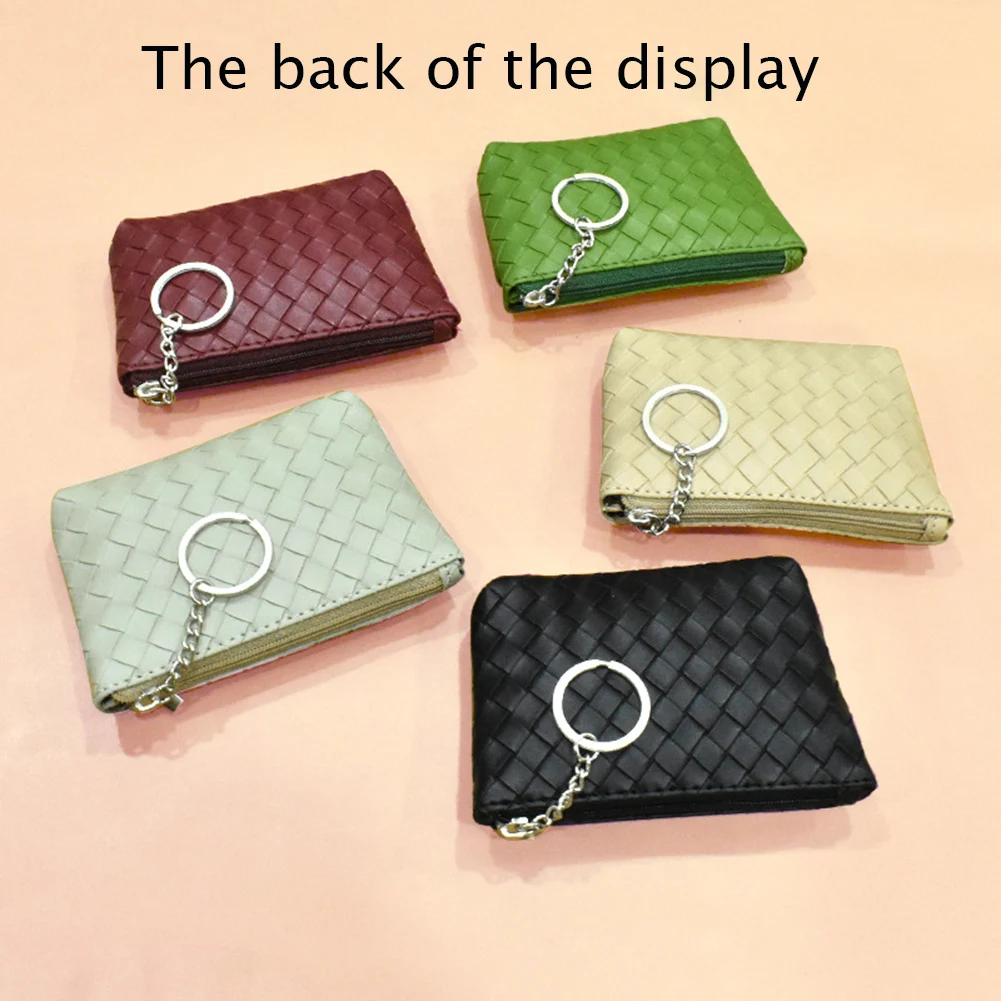 

2022 New Leather Coin Purse Women Mini Change Purses Kids Coin Pocket Wallets Key Chain Holder Zipper Pouch Card Holder Wallet