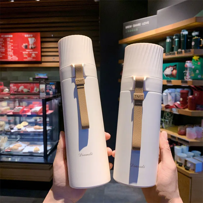 

Large Capacity Portable Insulation Stainless Steel Mug Insulation Rope With Cover Long Time Insulation Mug 500/750ml термос