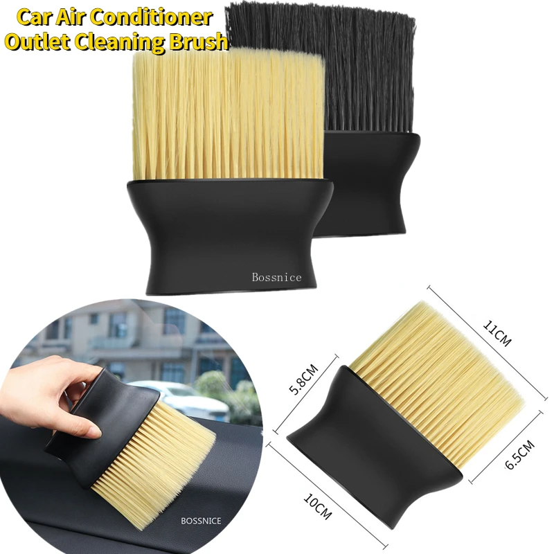 

Car Air Conditioner Outlet Cleaning Brush Car Dust Removal Brush Fine Seam Dust Cleaning Soft Brush Dust Artifact Tools