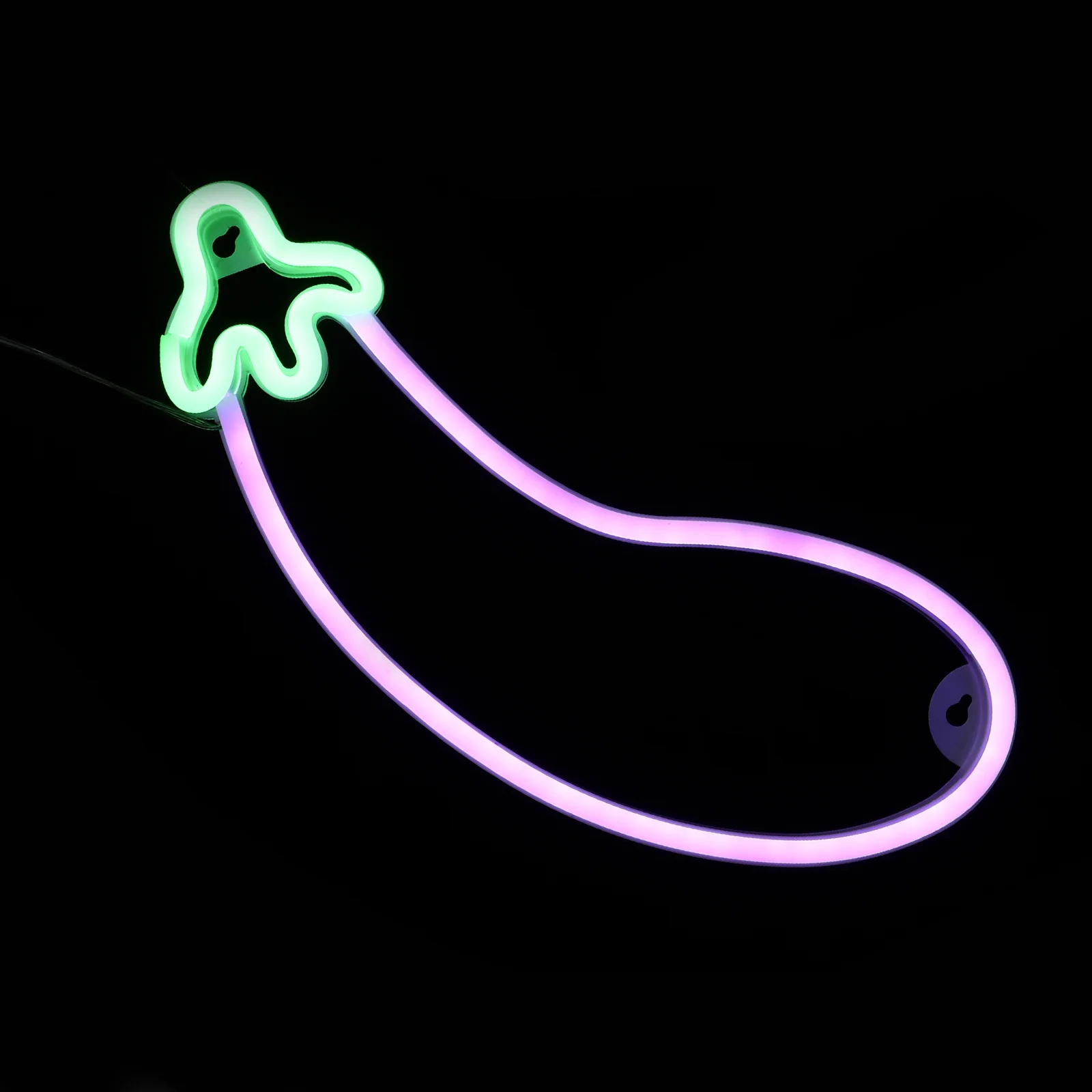 

Neon Sign Eggplant Shape Led Sign Aesthetic Room Decor Home Sign No
