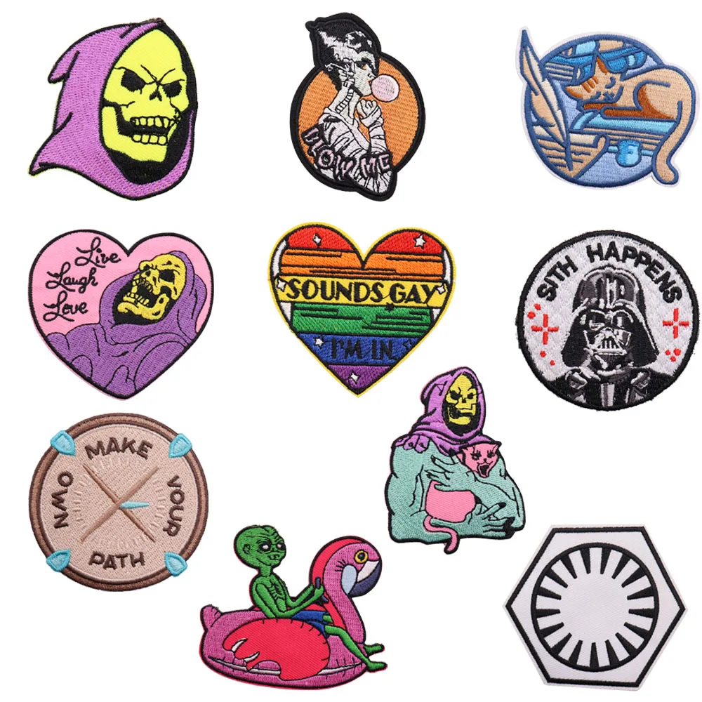 Нашивки с надписью U Love Me 1 шт.