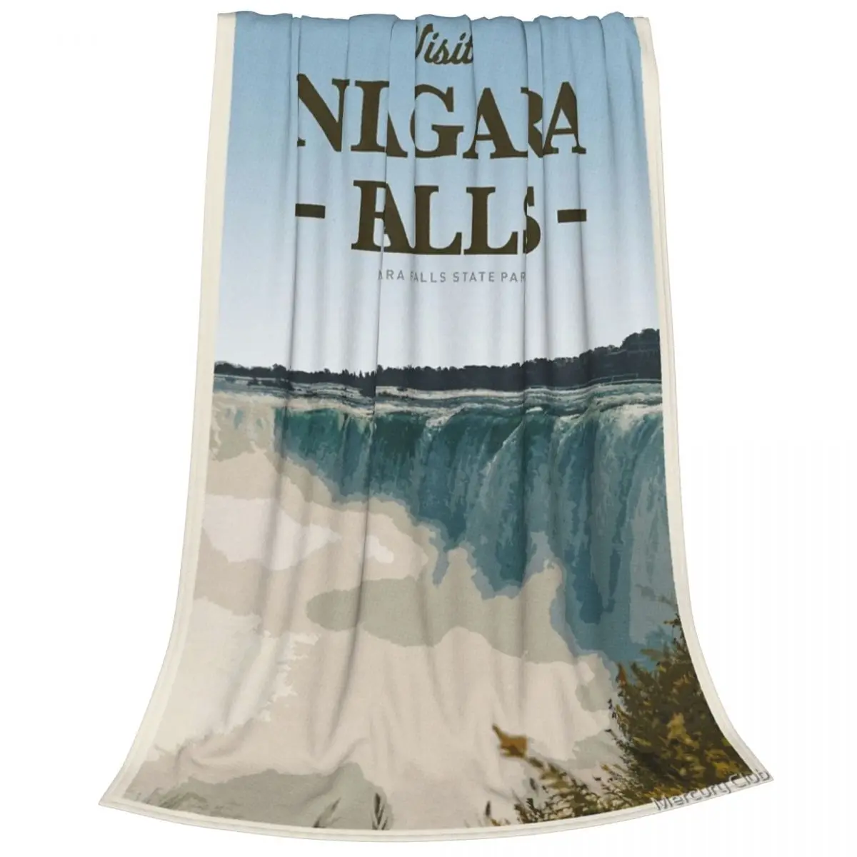 Посетите одеяло из Ниагара Фолз покрывало на кровать наружные покрывала