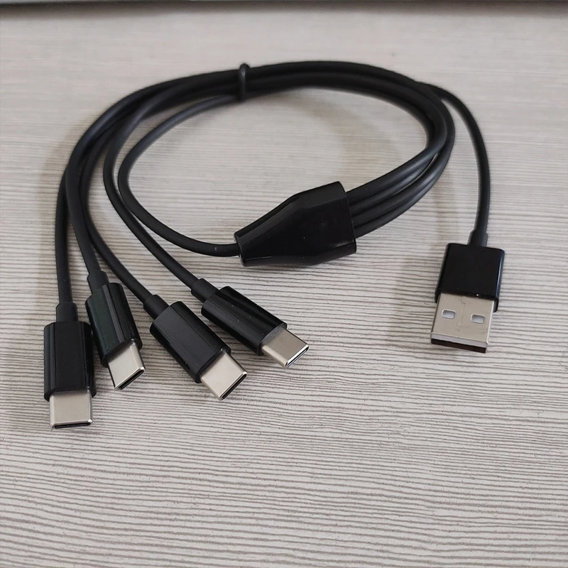 573A Multi 4 в 1 Длинный зарядный кабель USB C Зарядный шнур с несколькими портами