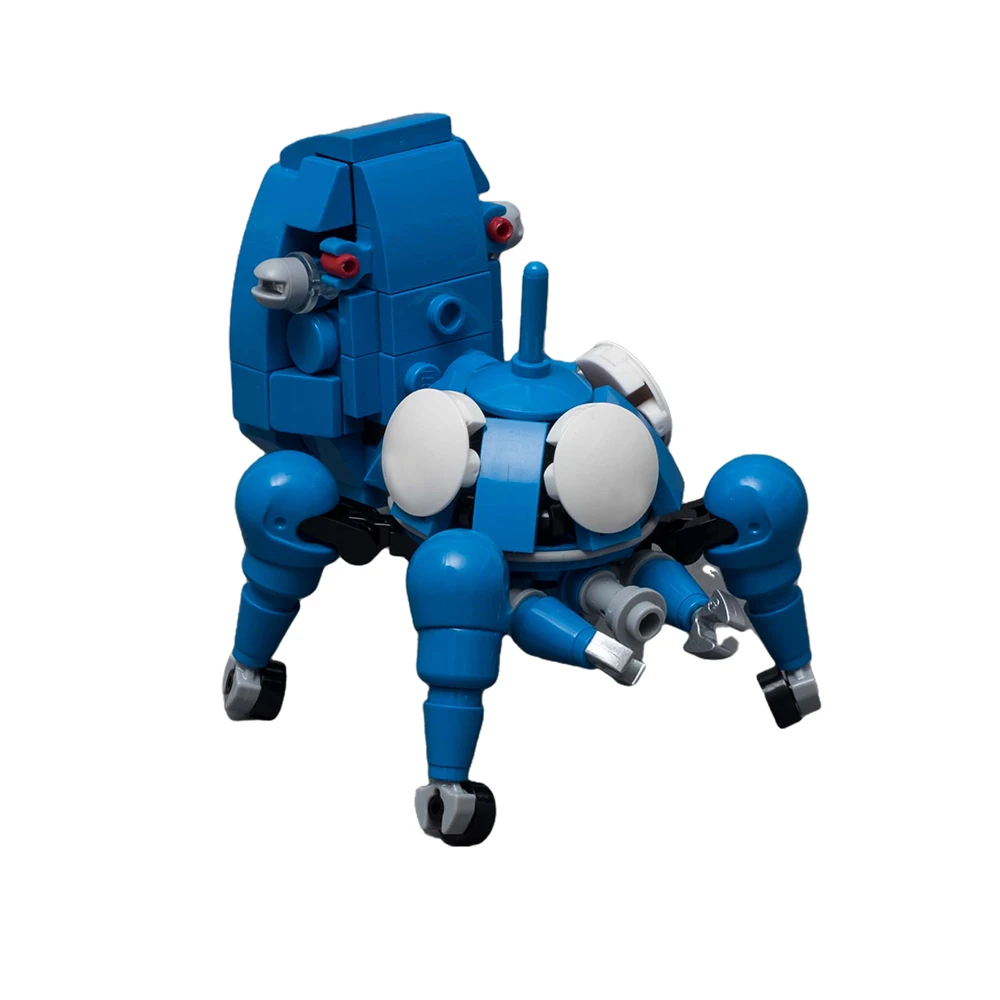 MOC Blue Tachikoma Chariot Set for Ghost in the Shell Cartoon Movie Building Blocks Intelligent Robot Bricks Toy Birthday Gift