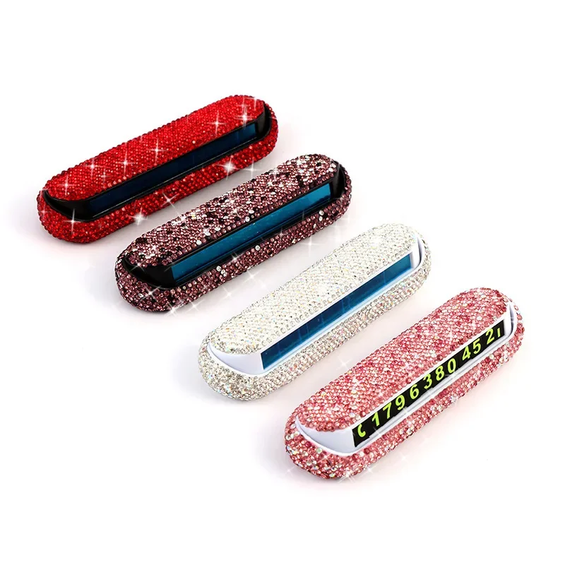 Bling Автомобильная временная парковочная карта номер карты автомобильного