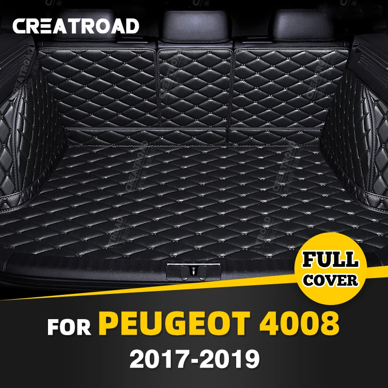 

Автомобильный коврик для багажника с полным покрытием для PEUGEOT 4008 2017 2018 2019, Накладка для багажника автомобиля, подкладка для груза, защитные аксессуары для интерьера