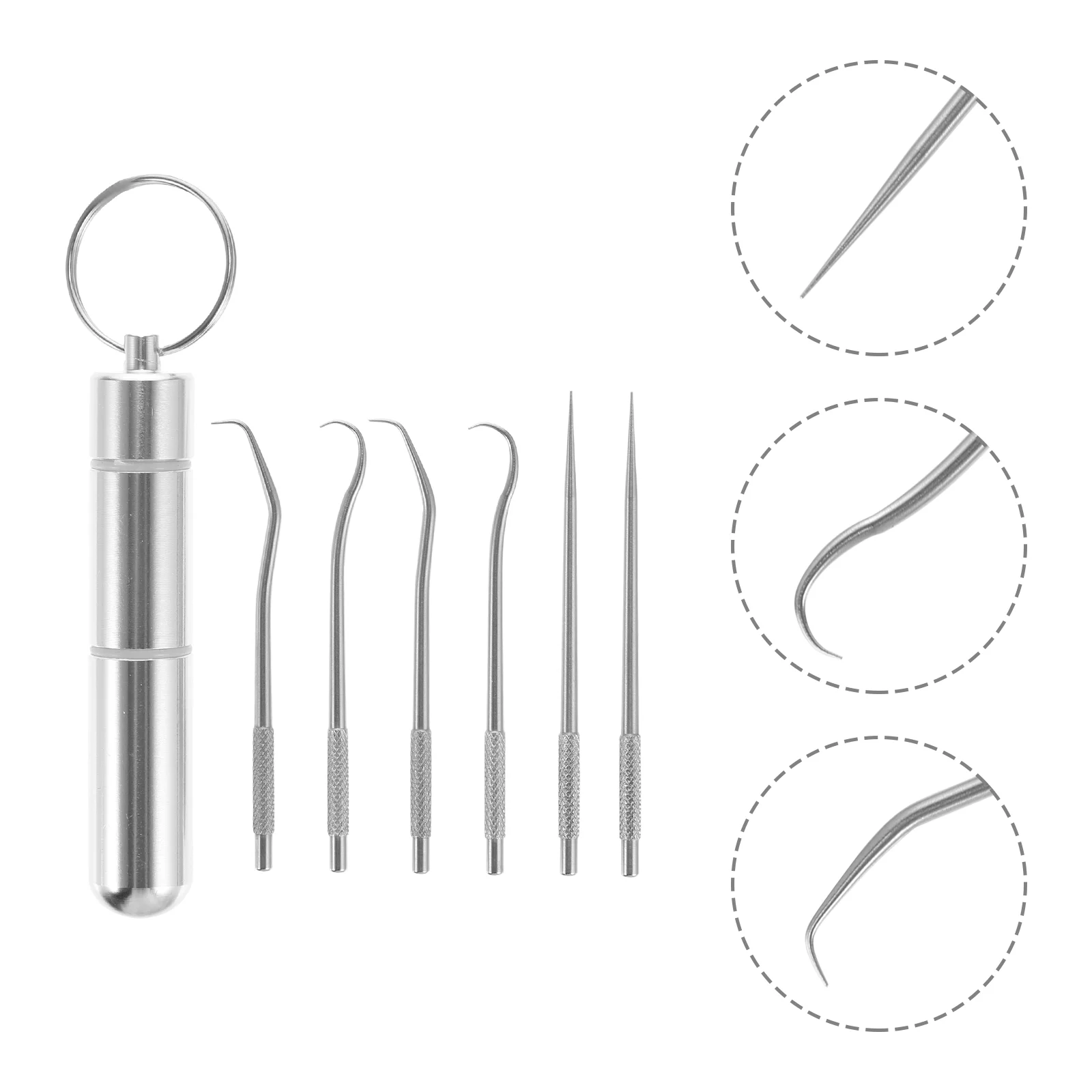 

Pocket Toothpick Holder Cleaning Tools Scraper Toothpicks Scaler Portable Plaque Remover