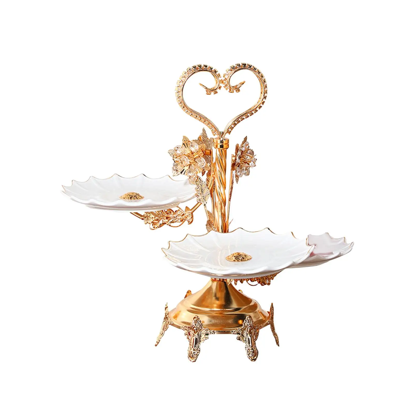 

Tiered Cupcake Stand European Style Fruit Plate for Birthday Countertop Home