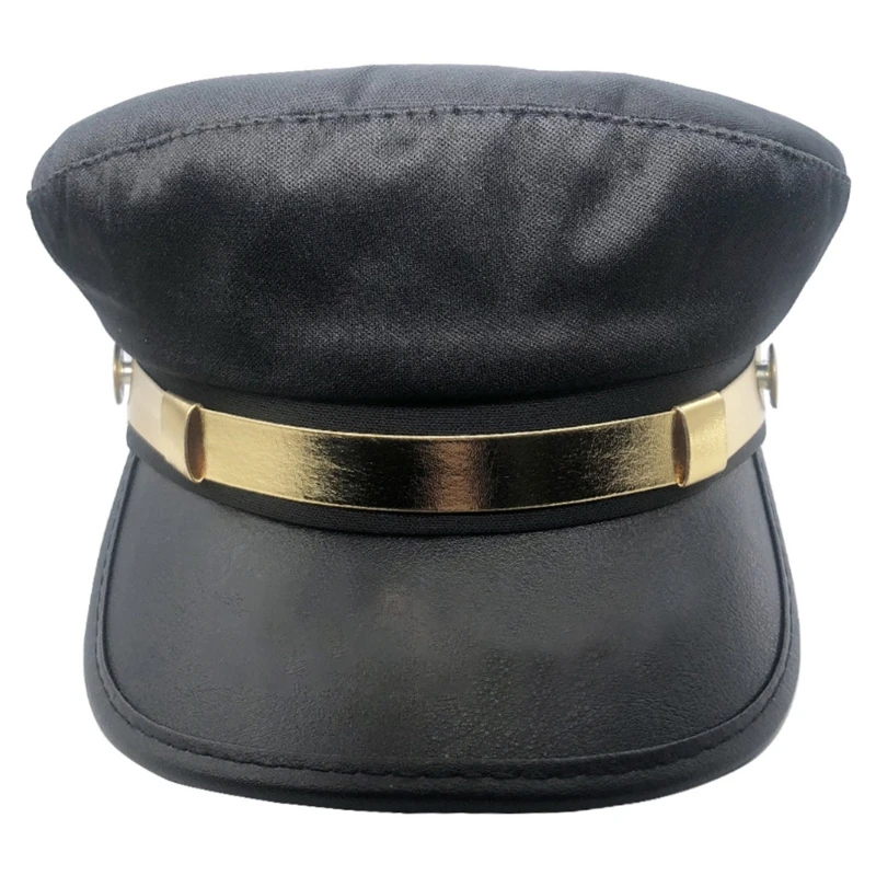 

Newsboy Hat Curved Hat Yacht Captain Hat Sailor Costume Captain Costume Men Adjustable for Adult Kid Men Women DXAA
