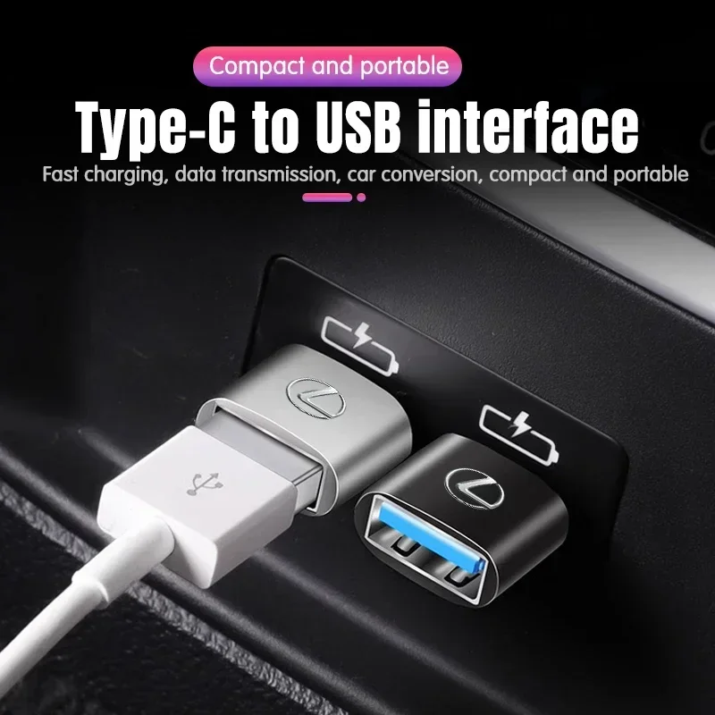 Фото Автомобильный интерфейс Type-C к USB 3.0, мини-конвертер, зарядный адаптер для Lexus ES300 RX330 RX300 GS300 IS250 IS200 CT200h IS300 NX RX №4