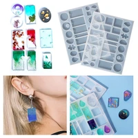 earrings pendants silicone mold uv epoxy resin mould diy jewelry making tools necklace bracelet accessories for women crafts