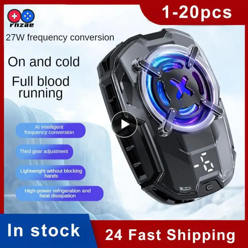 

Fast The New Game Cooler Live Streaming Cool Down Magnetic Attraction Noise Reduction Semiconductor Cell Phone Heat Sink Mute