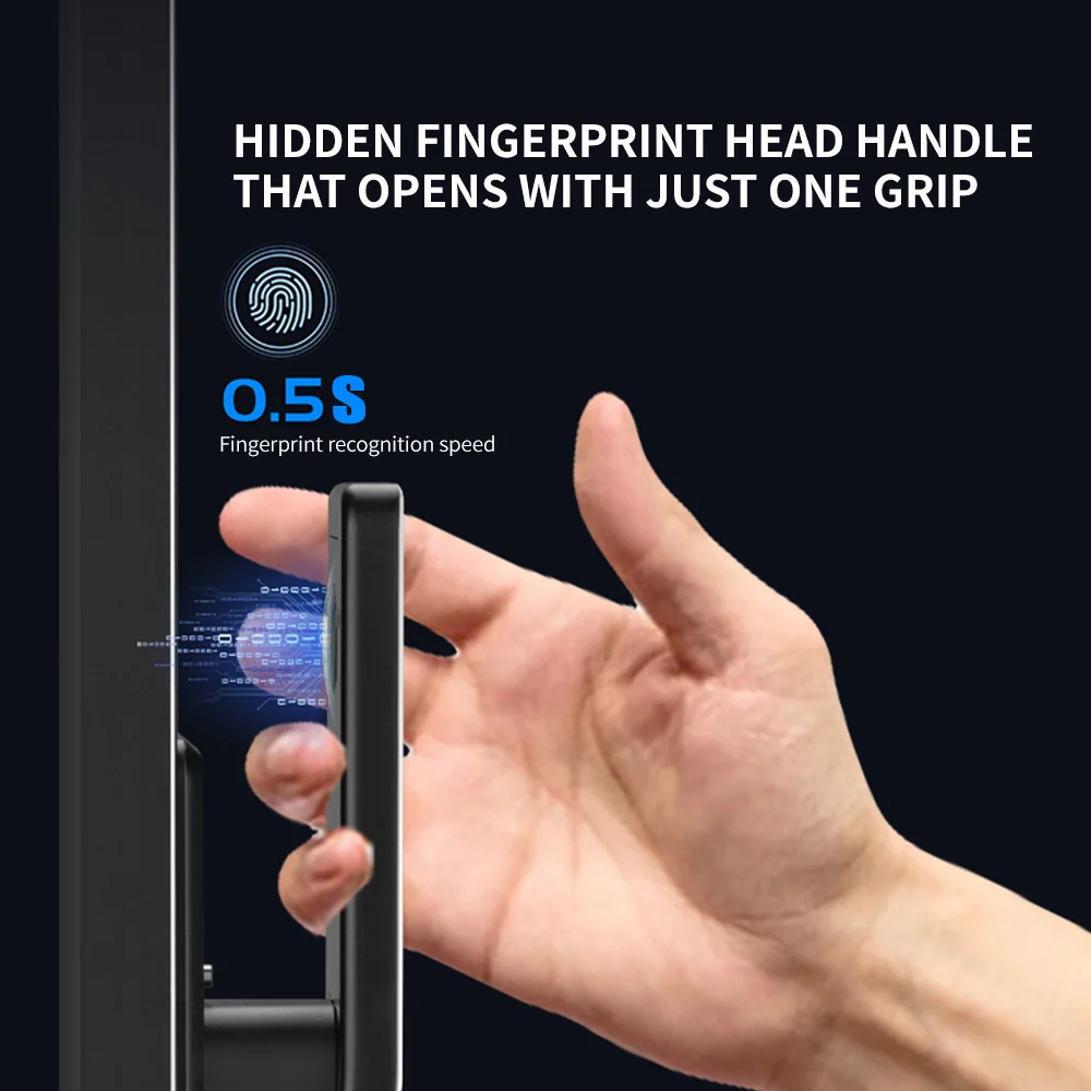 Fechadura digital 3D Face Блокировка распознаванием умная дверь по заводской цене со