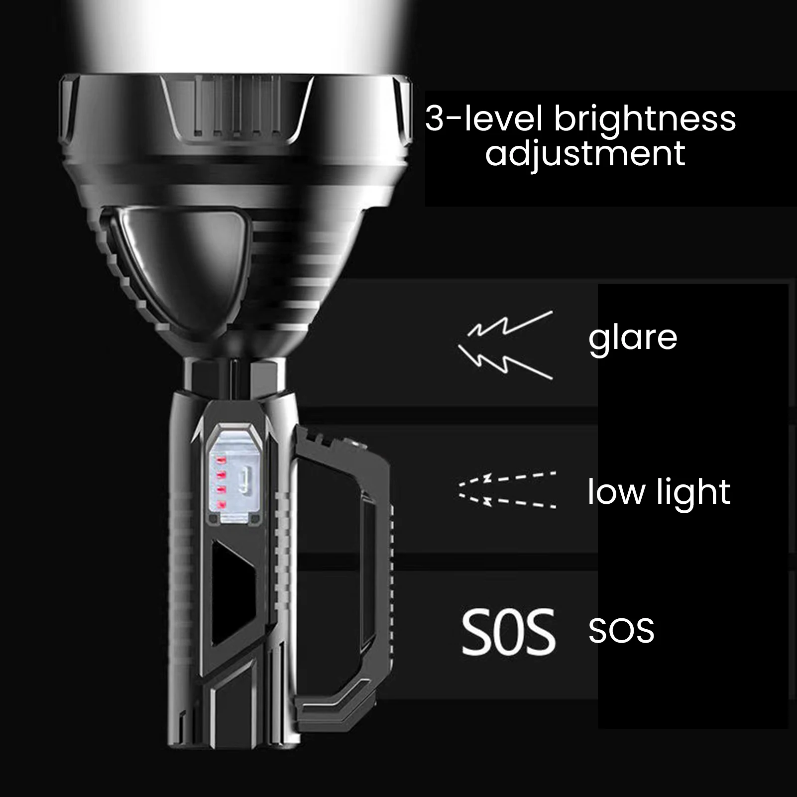 

USB-зарядка, яркий фонарик высокой мощности с яркостью 90000 люмен, принадлежности для походов и кемпинга, распродажа