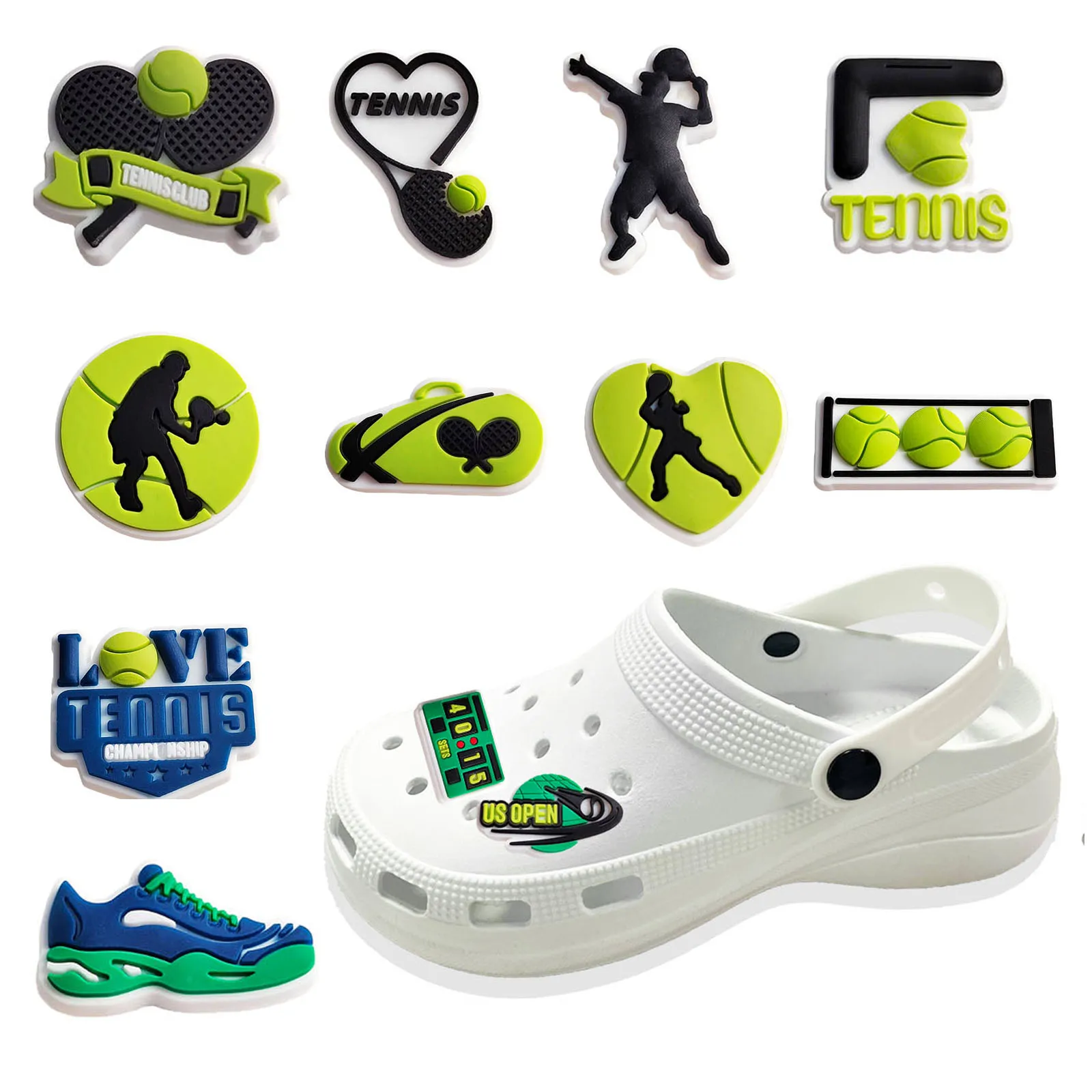 

Распродажа, 1 шт., подвеска для обуви для тенниса, украшение для Кроксы, унисекс, взрослые, искусственные подарки