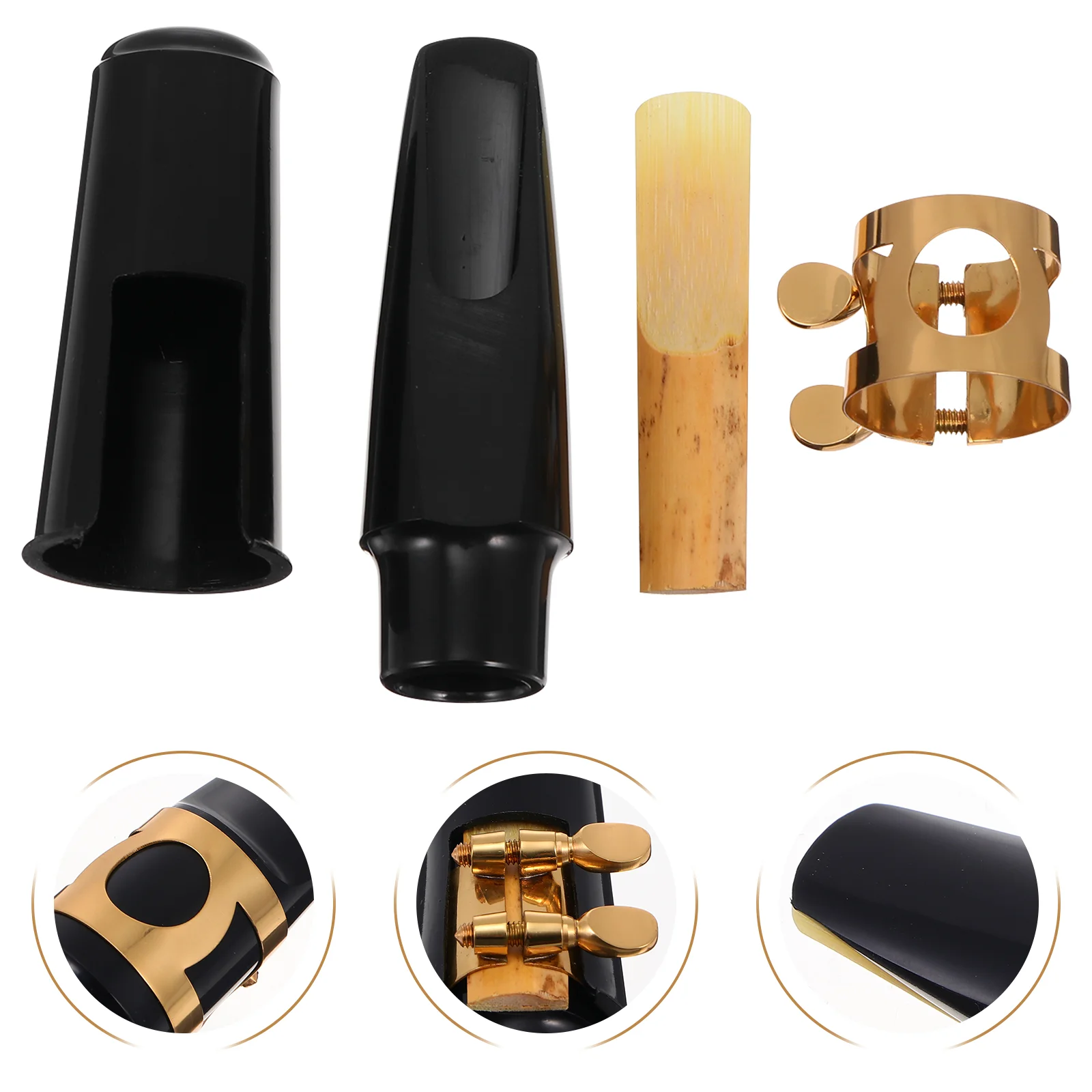 

Saxophone Mouthpiece Alto Sax Accessories Tenor Instrument Ligature Supplies Cover Playing Cap Clarinet Baritone Tool Accessory