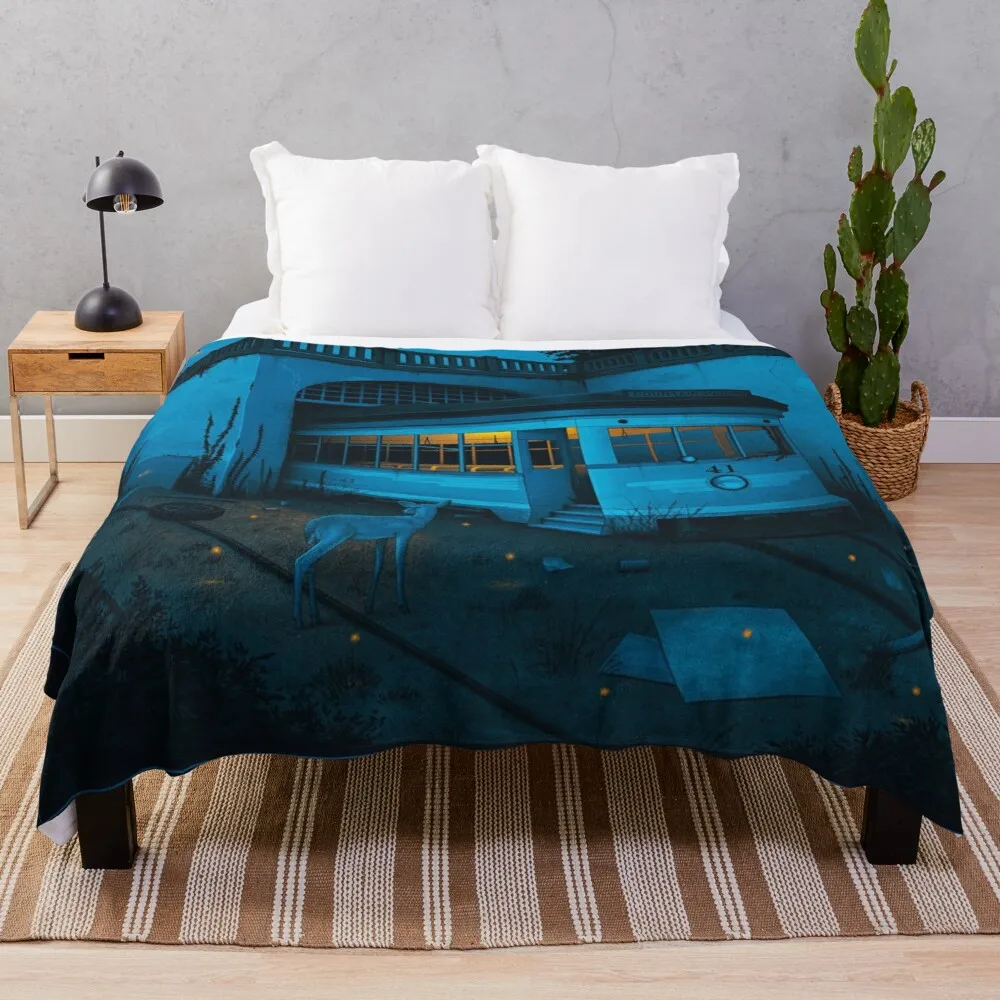 

Dark Train Throw Blanket Luxury Thicken Fleece Blanket Personalized Gift