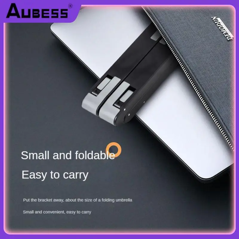 

Multifunctional Cooling Stand Abs Notebook Bracket Non-slip Computer Cooling Holder Portable Bracket Folding Laptop Holder Mini