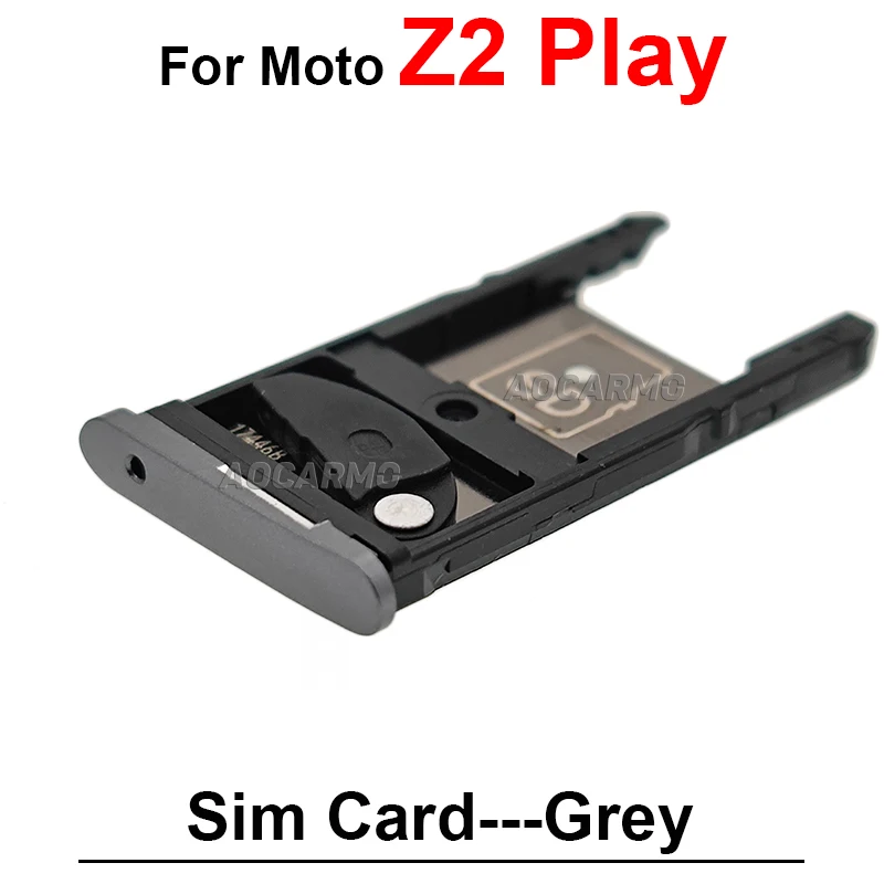 Две Sim-карты для Motorola Moto Z2 Play Sim лоток держатель Гнездо Слот Ремонт Запасные части