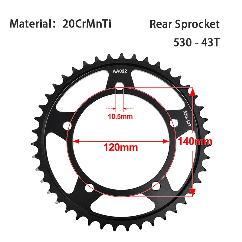 

530 15T 17T 18T Передняя задняя звездочка 43T для SUZUKI GSX-R1000 GSXR1000 SV1000 S GSF1200 GSF1250 S A SA Bandit GSX1250 F FA ST ABS