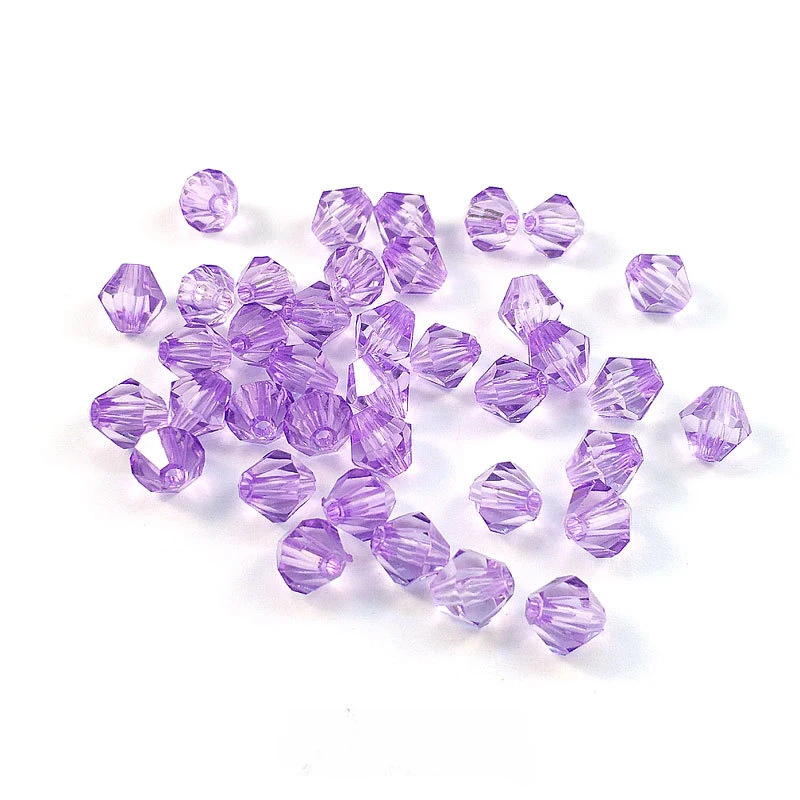 

6mm Diamond Acrylic Transparent Bead Handmade Beads Jewelry Making Bracelet Necklace Accessories