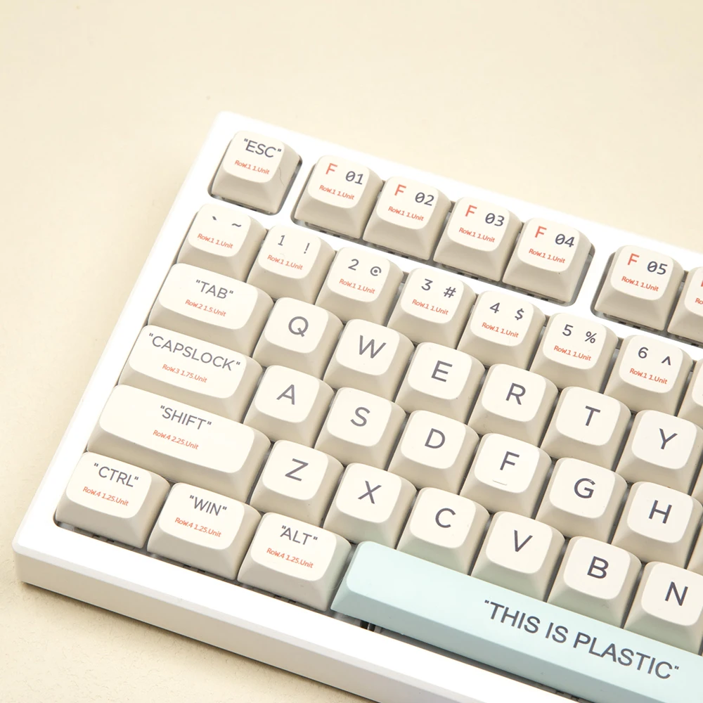 

GMKfans 128 Keys XDA Profile Plastic PBT Key Caps for MX Switches Gamer Mechanical Keyboards Keycap for GK61/64/68/87/96/980/104