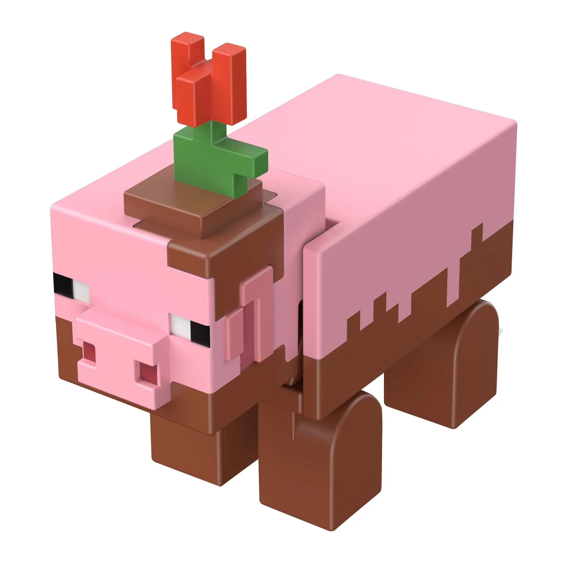 Фигурка Minecraft база с аксессуарами грязная свинья GTP22 Mattel оригинальные маленькие фигурки Игровые коллекционные игрушки Подарки на день рождения Крутые штуки Товары для младенцев.
