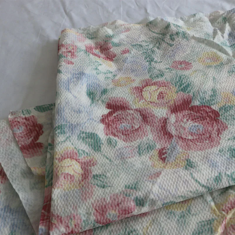 Хлопчатобумажная ткань для одежды в Корейском стиле с винтажным цветочным