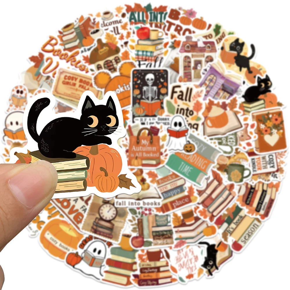 

50 шт. мультяшные осенние водонепроницаемые виниловые наклейки