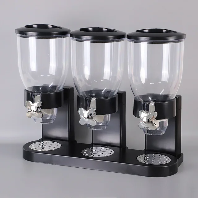 Food Storage Cereal Dispenser Containers Storage Candy Dry Food Container Countertop Rotating Knob for Candy Nuts Rice Granola 4