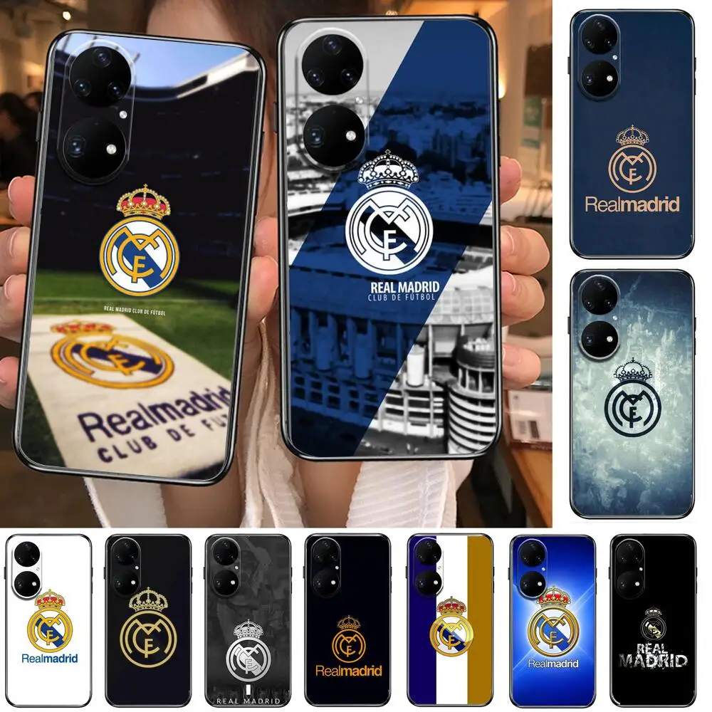 

ZORORO Cover Real-FC-Madrid Phone Case For Huawei p50 P40 p30 P20 10 9 8 Lite E Pro Plus Black Etui Coque Painting Hoesjes comic